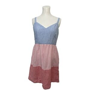 Cynthia Rowley Sleeveless Sundress Dress Beachy - 100% Linen Size 4